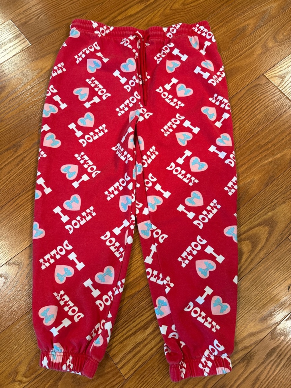 I 🩷 Dolly  Red Heart Print Lounge Pants size xxl